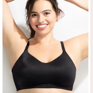 3 Vanity Fair Simple Sizing Wireless Bra 72118 Size Large 2 Black & 1 White